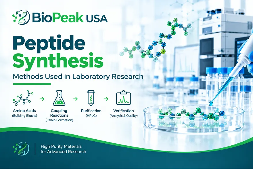 Advanced peptide synthesis methods for laboratory research applications by BioPeak USA