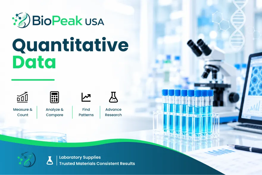 Quantitative data analysis with numerical research measurements