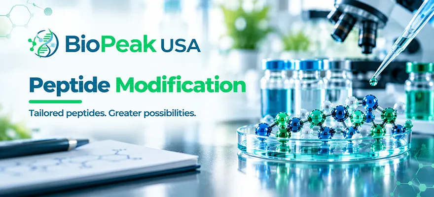 Peptide modification structural chemistry diagram