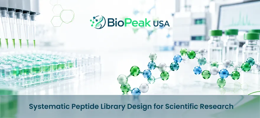 Systematic peptide library design for scientific research